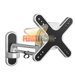 Soporte Monitor Pared Brazo Aluminio 13-27" Extensión 26cm