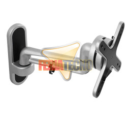 Soporte Monitor Pared Brazo Aluminio 13-27" Extensión 26cm