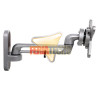 Soporte Monitor Pared Brazo Aluminio 13-27" Extensión 26cm