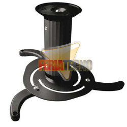 SOPORTE PARA PROYECTOR A TECHO, 8 Y 17 CM. 10KG. NEGRO