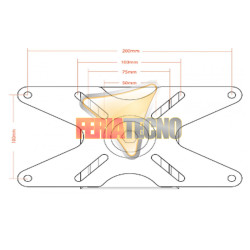 SOPORTE PARA LCD/LED EN MURO 15" A 30"