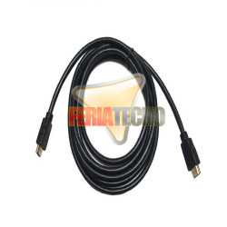 CABLE HDMI 2.0 4K 20MTS. M/M, CONEC. BAÑO ORO