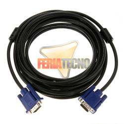 CABLE VGA  15 MTS. M/M, C/FERRITA, CONECTOR AZUL
