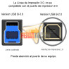 CABLE USB 3.0 A-B PARA IMPRESORA M/M 1,8 MTS.