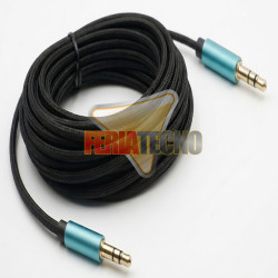 CABLE DE AUDIO PLUG 3.5MM 10 METROS M/M. PREMIUM