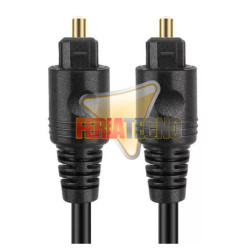CABLE TOSLINK 3MTS. AUDIO DIGITAL ÓPTICO, ULTRA DELGADO
