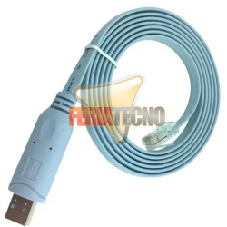 Cable Consola USB a RJ45 1m Para Configuracion Red
