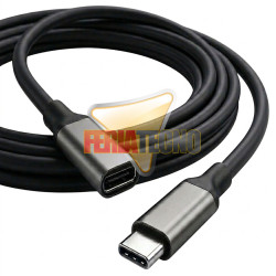 Cable Extension USB-C Macho Hembra 5M 100W 10Gbps Gen2