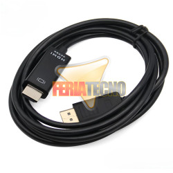 Cable DisplayPort A HDMI 1.8m 4K Ultra HD Negro