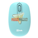 Mouse Inalambrico 2.4 GHz Optico Celeste USB Utek