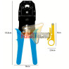 CRIMPEADORA RJ45, RJ11, RJ12, METALICA.