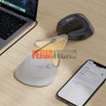 Mouse Ergonómico Vertical Bluetooth Recargable Blanco