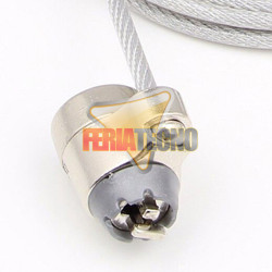 CANDADO DE SEGURIDAD PARA NOTEBOOK 1.8 MTS. CON LLAVE. PREMIUM