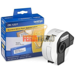 CINTA BROTHER DK-1201, 29 MM X 90 MM, 400 ETIQUETAS.