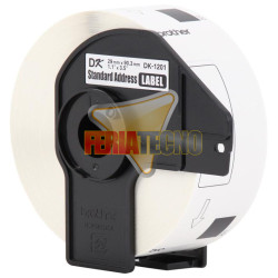 CINTA BROTHER DK-1201, 29 MM X 90 MM, 400 ETIQUETAS.