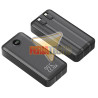 BATERIA EXTERNA POWERBANK, 20.000 MAH, COLOR NEGRO