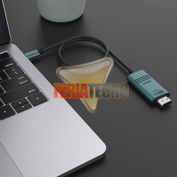 Cable USB-C A HDMI 8K 30Hz 4K 120Hz 1.8m