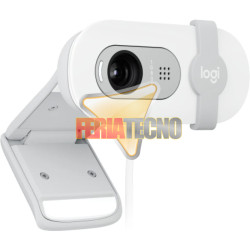 Webcam Logitech Brio 100 Full HD 1080p Con Micrófono Blanco