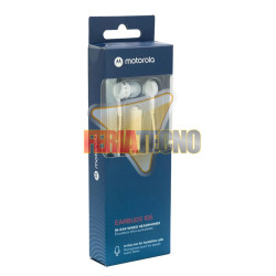 Audífonos Manos Libres Motorola Earbuds 105 Jack 3.5mm Blanco