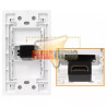 PLACA A MURO 1 PUERTO HDMI H/H 90°, TIPO COPLA