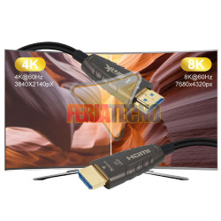 Cable HDMI 30m Fibra Óptica 8K v2.1 60Hz 4K 120Hz