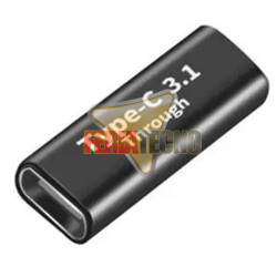 Adaptador USB-C Hembra a Hembra Copla Extension Carga y Datos