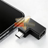 Adaptador USB-C 90 Grados Macho a Hembra Copla Vertical Carga y Datos