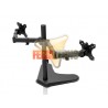SOPORTE DE ESCRITORIO DOBLE LCD HASTA 32", CON BASE