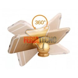 SOPORTE MAGNETICO DE CELULAR PARA AUTO, DORADO