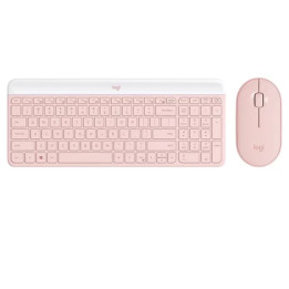 KIT TECLADO Y MOUSE INALAMBRICO USB, ROSA, LOGITECH MK470